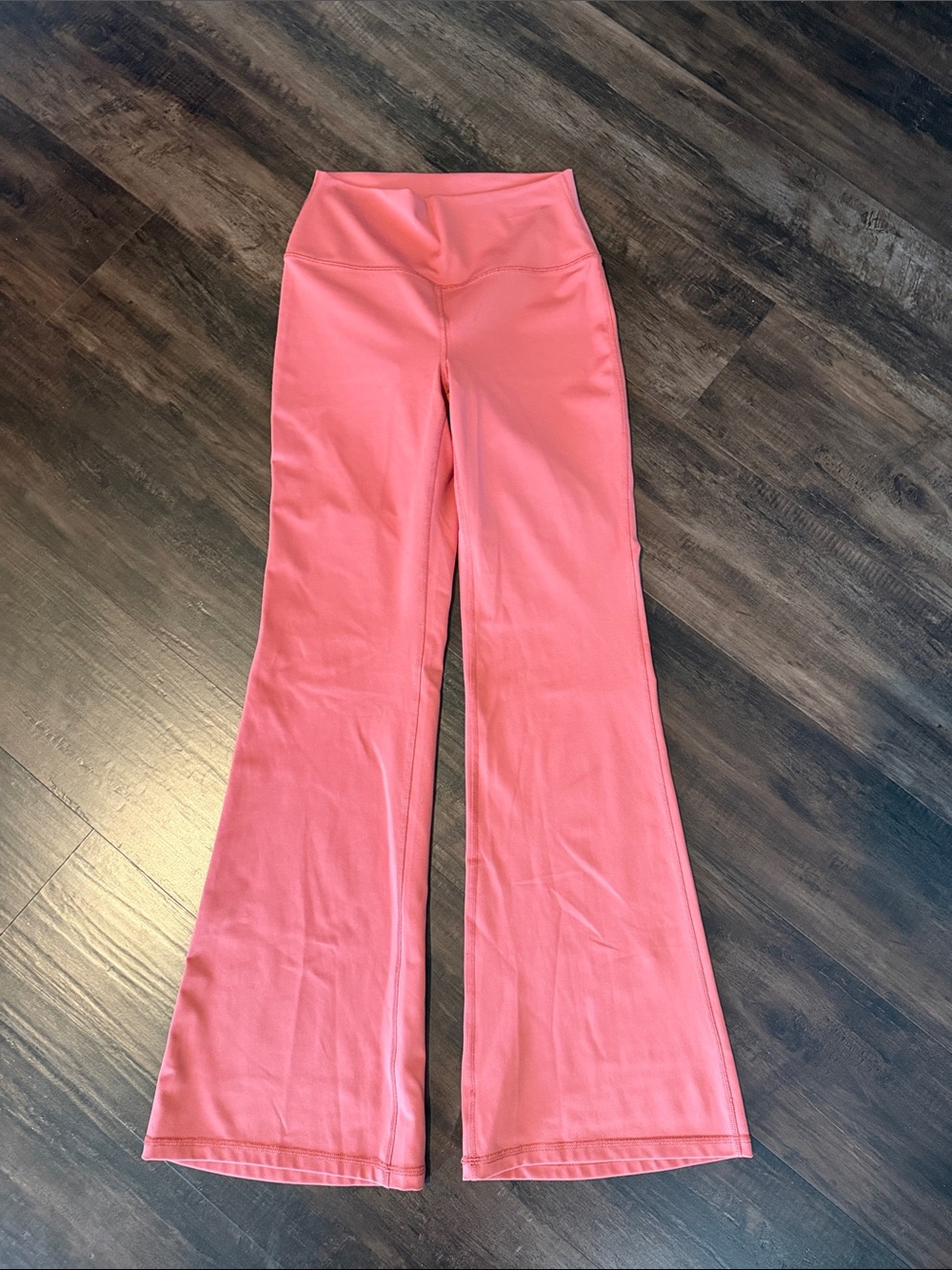 90 Degree By Reflex Coral Pink Boot-Cut Yoga Pants